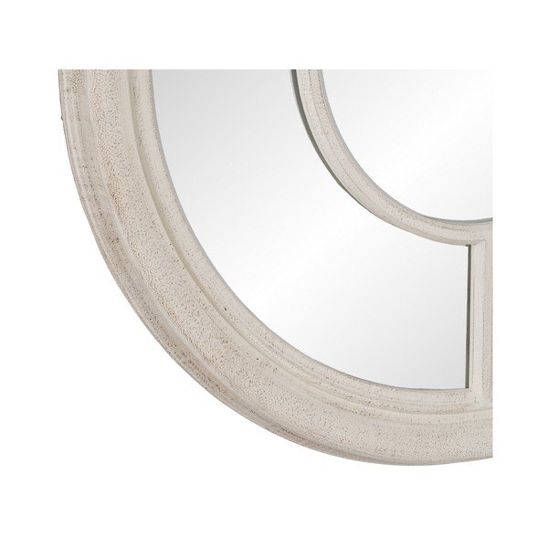 Nástenné zrkadlo s dreveným rámom ø 79 cm Paula – Ixia-image-4