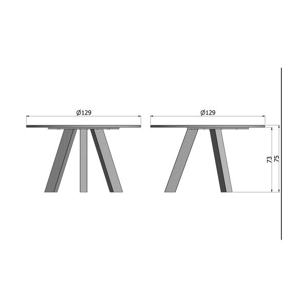 Jedálenský stôl z dubového dreva WOOOD Rhonda, Ø 129 cm-image-4