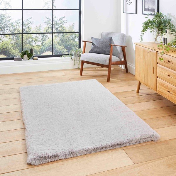 Svetlosivý koberec 150x230 cm Super Teddy – Think Rugs-image-1