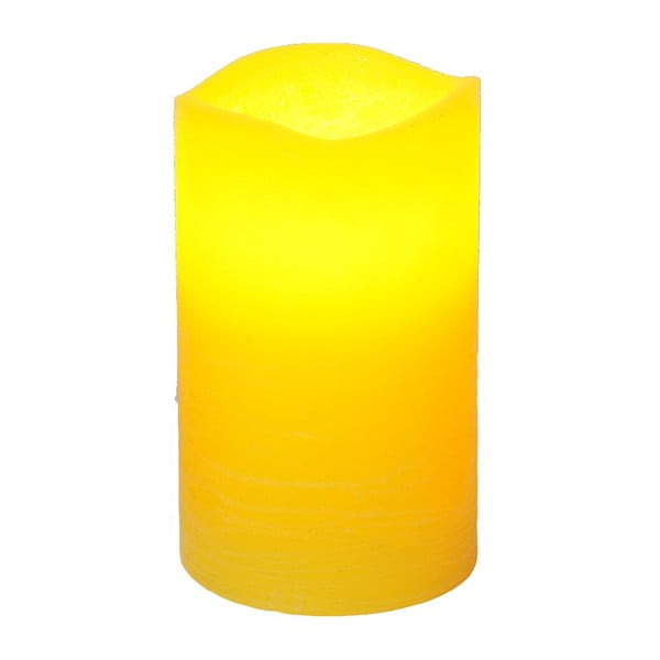 LED sviečka Real Yellow, 12 cm