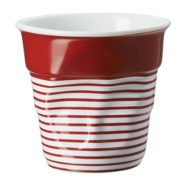Pohárik na cappuccino Froisses 18 cl, červeno-biely