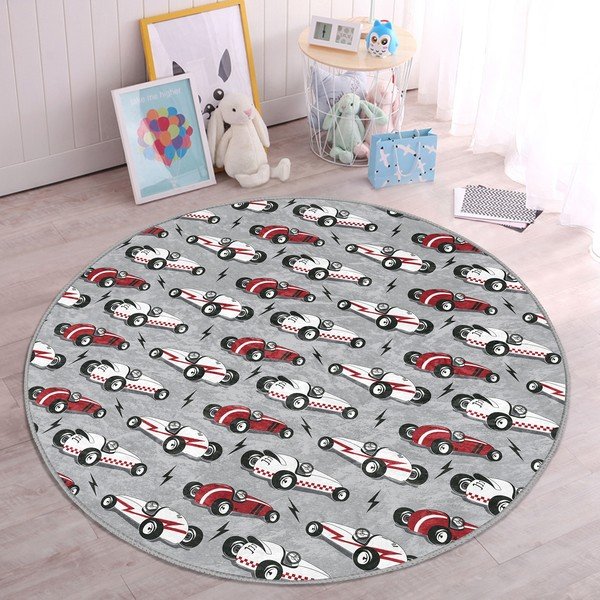 Sivý detský koberec ø 120 cm Comfort – Mila Home-image-2