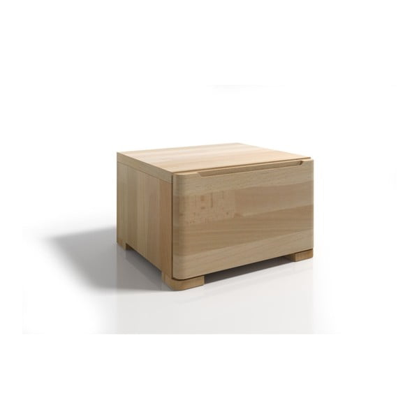 Nočný stolík z bukového dreva so zásuvkou SKANDICA Sparta-image-1