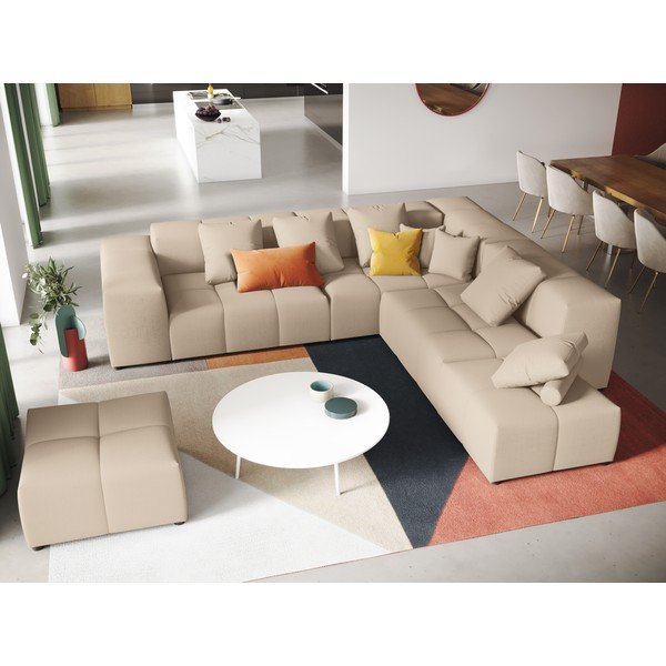 Béžová rohová pohovka (variabilná) Rome - Cosmopolitan Design-image-1