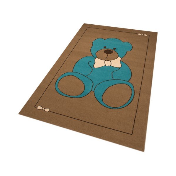 Detský hnedý koberec Zala Living Teddy, 140 × 200 cm-image-1
