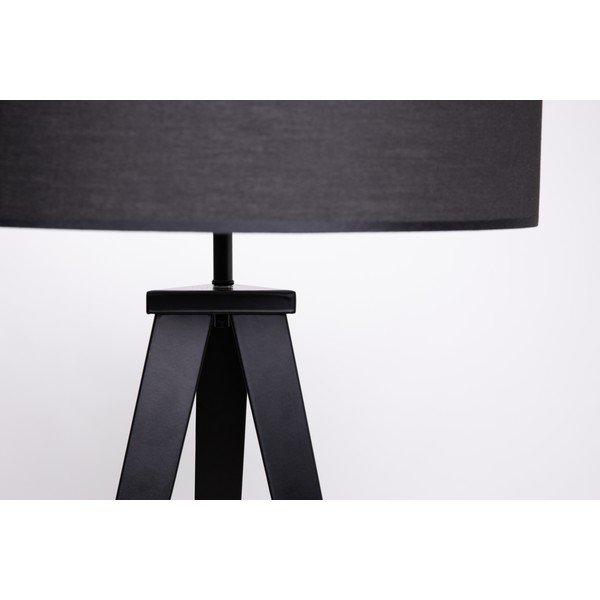 Stojacia lampa s kovovými nohami a čiernym tienidlom Bonami Essentials Kiki-image-1