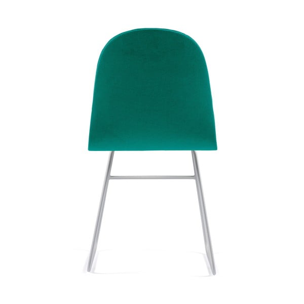 Tyrkysovomodrá stolička s kovovými nohami IKER Mannequin V Triangle-image-1