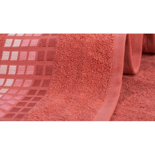 Ružová bavlnená osuška 70x140 cm Darwin – My House-image-1