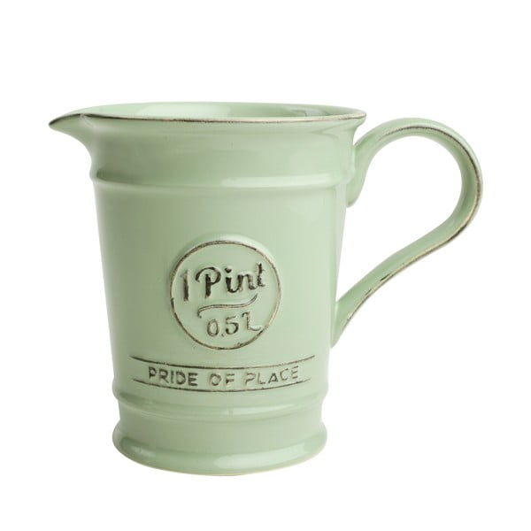 Zelený porcelánový džbánik T&G Woodware Pride of Place, 500 ml