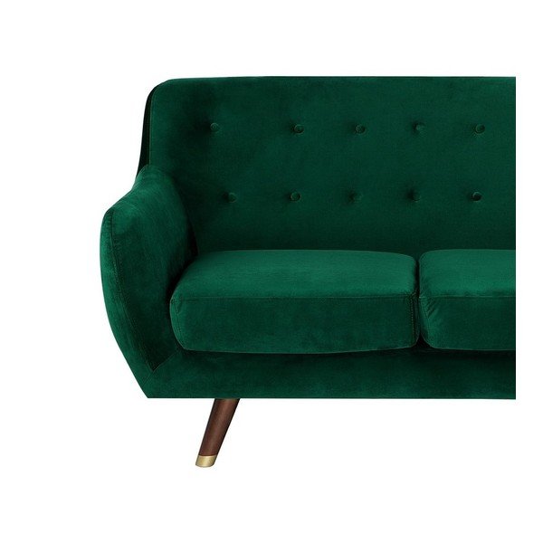 Smaragdovozelená dvojmiestna pohovka so zamatovým poťahom Monobeli Willy-image-4