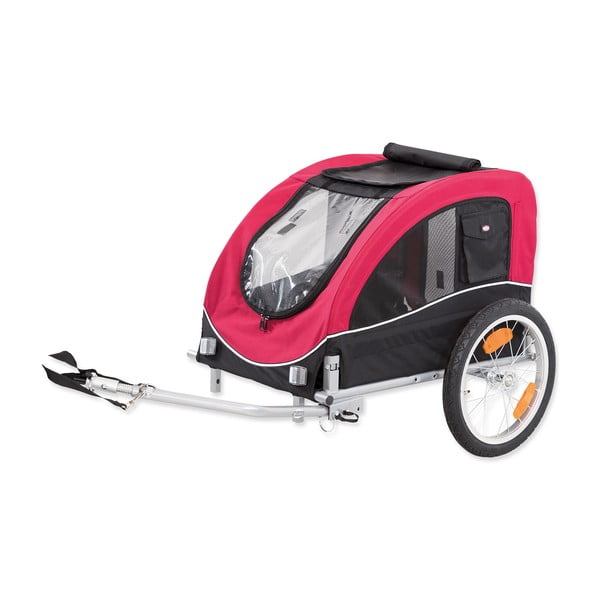 Červený vozík za bicykel pre psa 68x75 cm Trixie M – Plaček Pet Products
