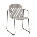 Sivá kovová záhradná stolička Calana – Bloomingville