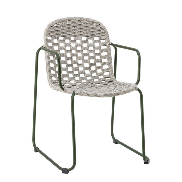Sivá kovová záhradná stolička Calana – Bloomingville