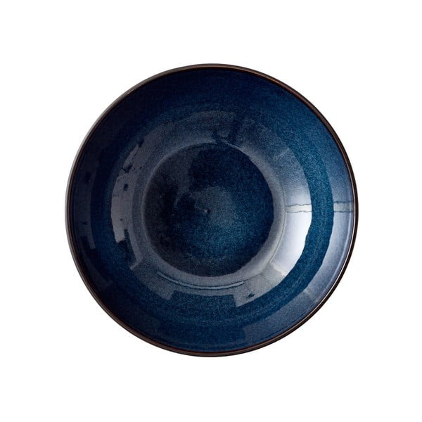 Čierna/modrá misa z kameniny ø 30 cm Gastro Dark Blue/Black – Bitz-image-3