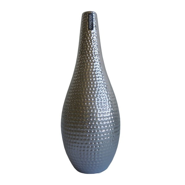 Strieborná váza Shine Dots, 36 cm
