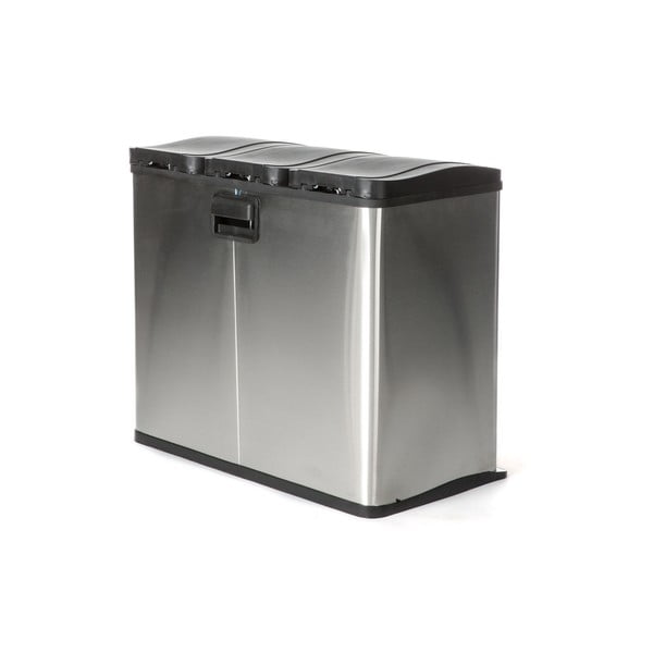 Kôš na recyklovaný odpad v striebornej farbe Tomasucci Recycle, 60 l-image-3