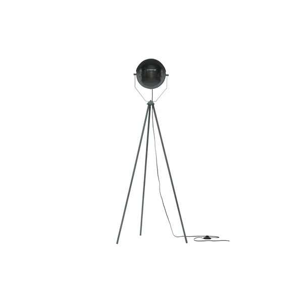 Sivá voľne stojacia lampa WOOOD Lester, výška 155 cm