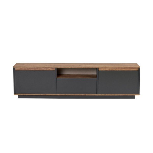Antracitový TV stolík 160x42x30 cm Sentinel – Kalune Design-image-3