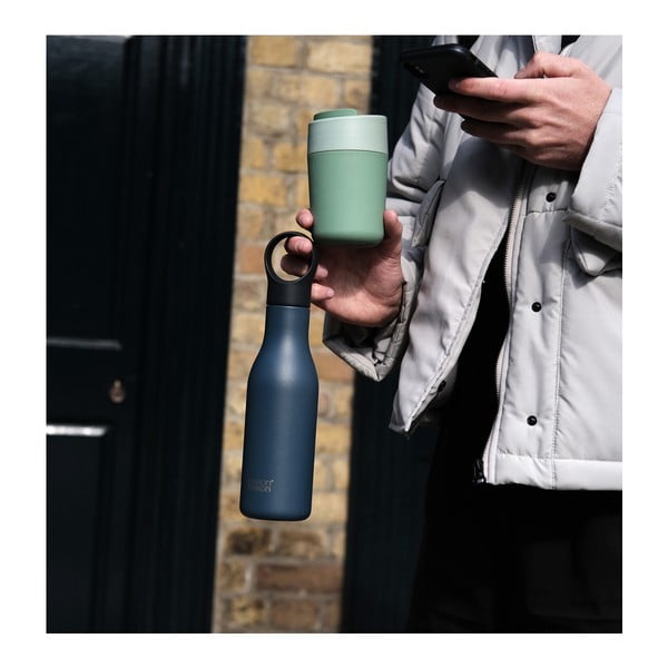 Tmavomodrá cestovná antikoro fľaša 500 ml Loop – Joseph Joseph-image-2