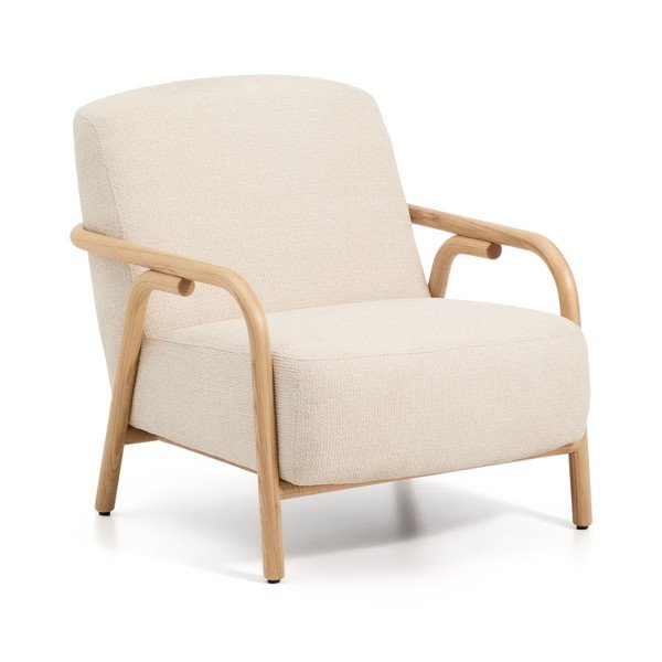 Béžové ženilkové kreslo Sylo – Kave Home