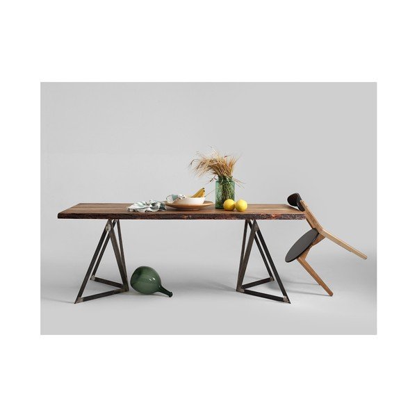 Jedálenský stôl s doskou z borovicového dreva Custom Form Sherwood, 200 × 100 cm-image-4