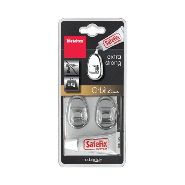 Set 2 ks háčikov a lepidla Metaltex-image-2