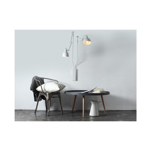 Biela nástenná lampa na 2 žiarovky Custom Form Coben-image-2