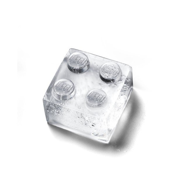 Ružová silikónová forma na ľad v tvare dielika LEGO®-image-2