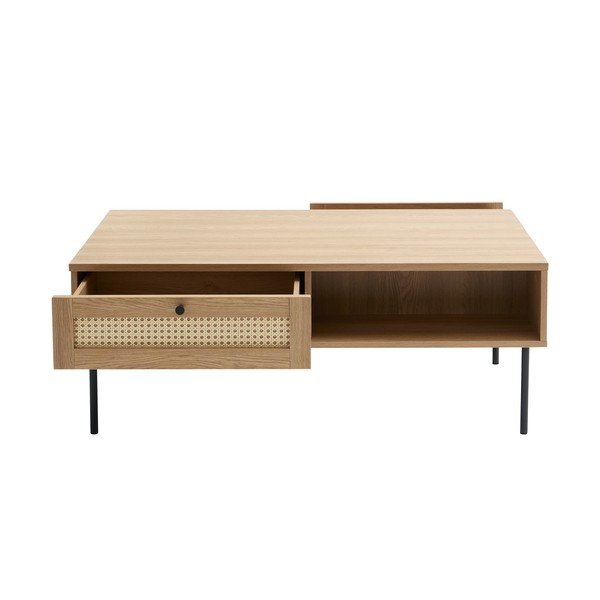 Konferenčný stolík v prírodnej farbe 60x110 cm Pensacola – Unique Furniture-image-2