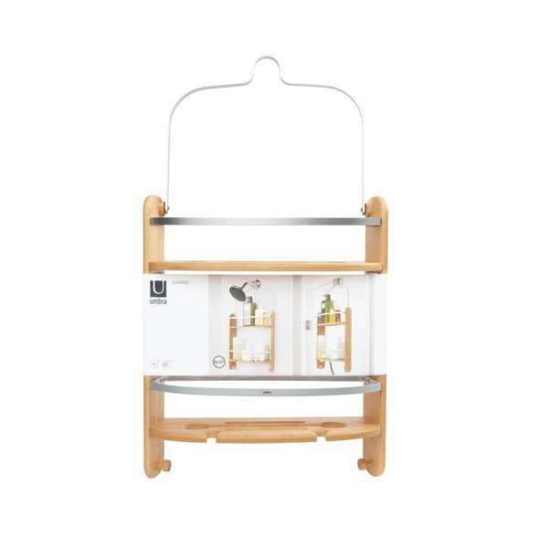 Závesná bambusová kúpeľňová polička Barrel - Umbra-image-2
