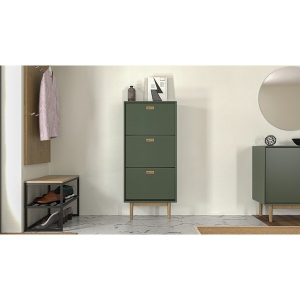 Zelená výklopná skrinka na topánky Svea – Tenzo-image-4