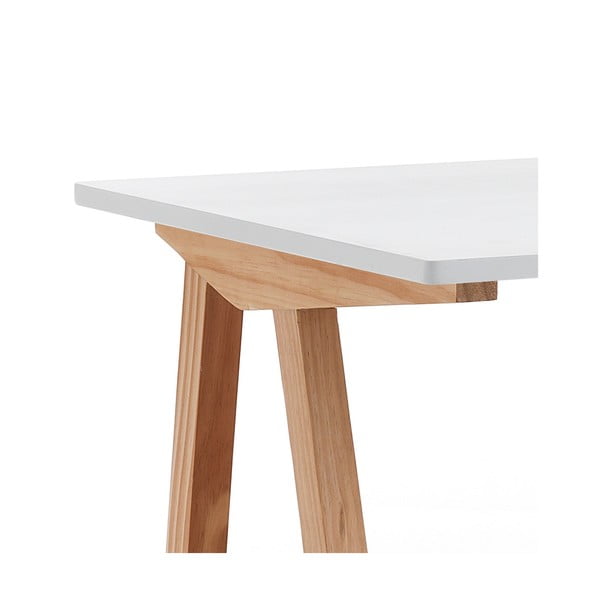 Pracovný stôl s bielou doskou 60x120 cm Mak – Tomasucci-image-2