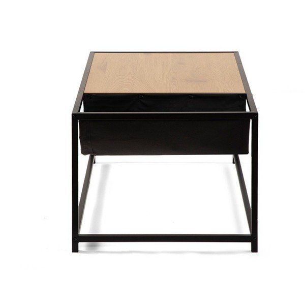 Čierny/v prírodnej farbe konferenčný stolík v dekore duba 60x99 cm Bayen – Bonami Essentials-image-3