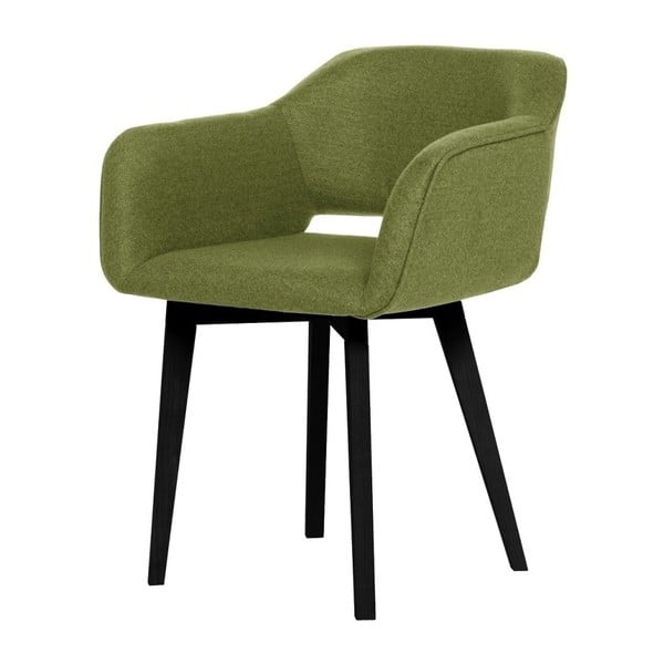 Zelená jedálenská stolička s čiernymi nohami My Pop Design Oldenburg