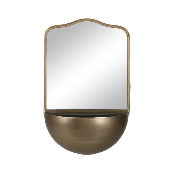 Nástenné zrkadlo s poličkou 37x40 cm – Ixia