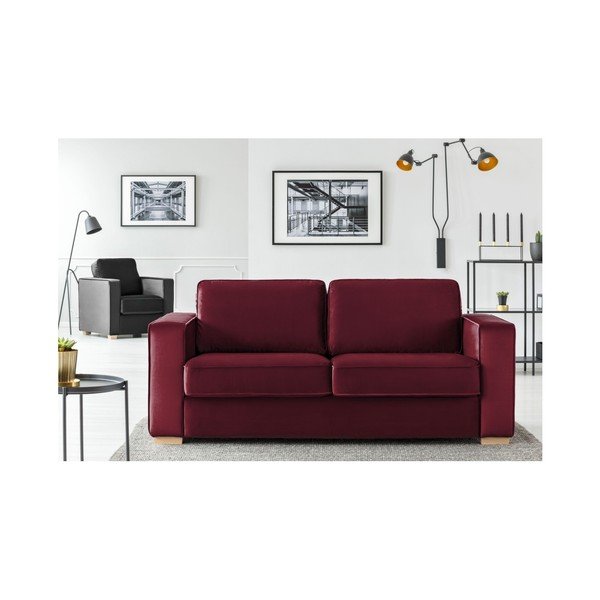 Vínová dvojmiestna pohovka Cosmopolitan design Chicago-image-1
