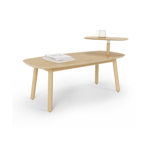 Konferenčný stolík z bukového dreva v prírodnej farbe 56x120 cm Swivo – Umbra-image-3