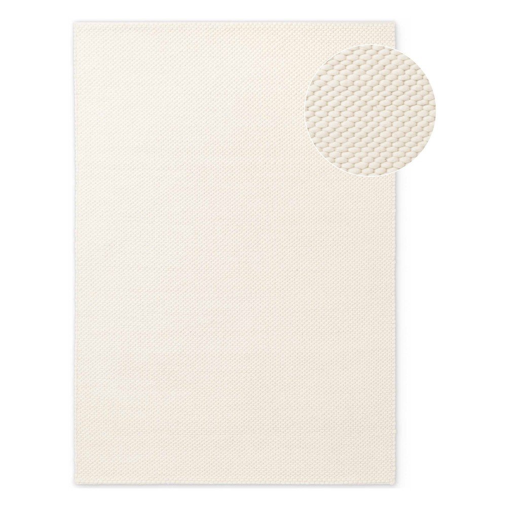 E-shop Krémový ručne tkaný vlnený koberec 140x200 cm Lyon Beans – Elle Decoration