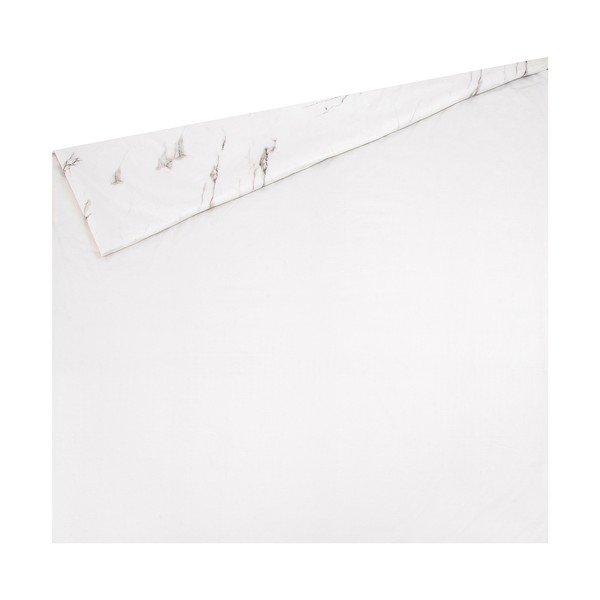 Biele obliečky na dvojlôžko z bavlneného perkálu Westwing Collection, 200 x 200 cm-image-1