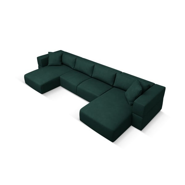 Zelená rohová pohovka do "U" Esther - Milo Casa-image-2