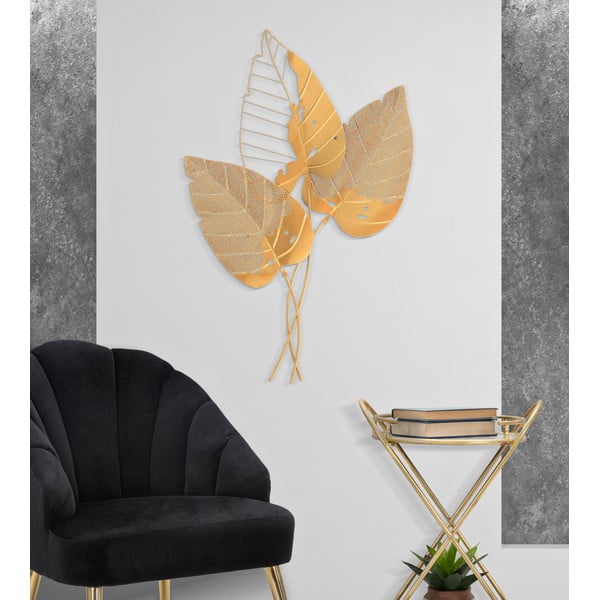 Kovová nástenná dekorácia 53x84,5 cm Autumn Leaf - Mauro Ferretti-image-1