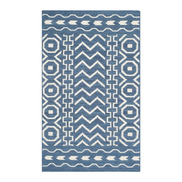 Vlnený koberec Kent Blue, 121x182 cm