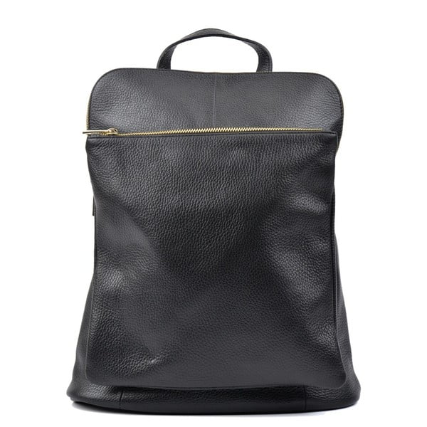 Čierny kožený batoh Isabella Rhea Turo
