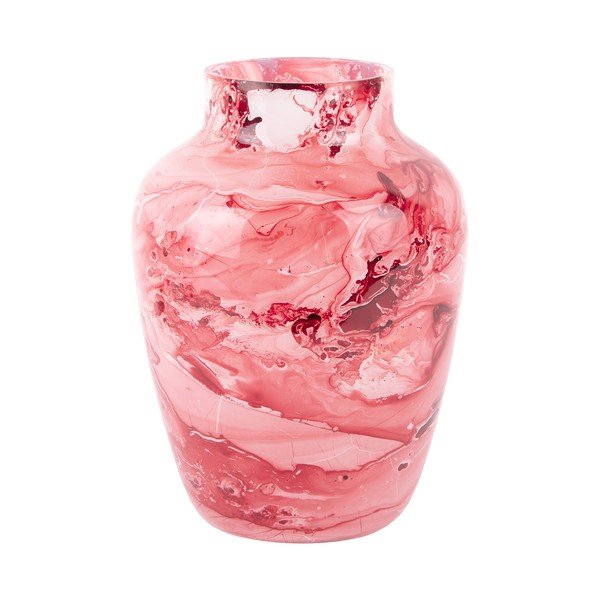 Svetločervená sklenená váza Blended – PT LIVING-image-3