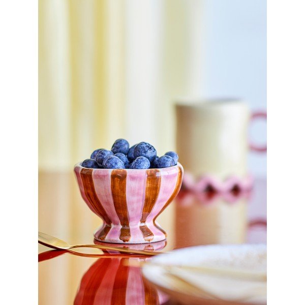 Červená/ružová keramická detská miska ø 9 cm Nini – Bloomingville-image-1