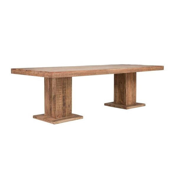 Jedálenský stôl z masívneho akáciového dreva SOB Alaska, 260 x 100 cm