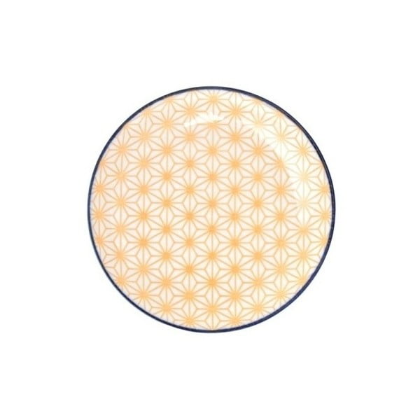 Malý žltý porcelánový tanier Tokyo Design Studio Star, ⌀ 16 cm
