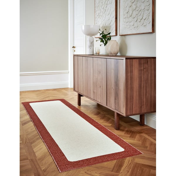 Vnútorný a vonkajší koberec v tehlovo-krémovej farbe 70x120 cm Ilda Brick – Pappelina-image-3