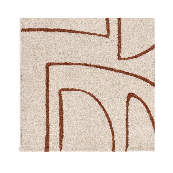 Koberec v tehlovej a krémovej farbe 80x150 cm Beruti – Universal-image-3