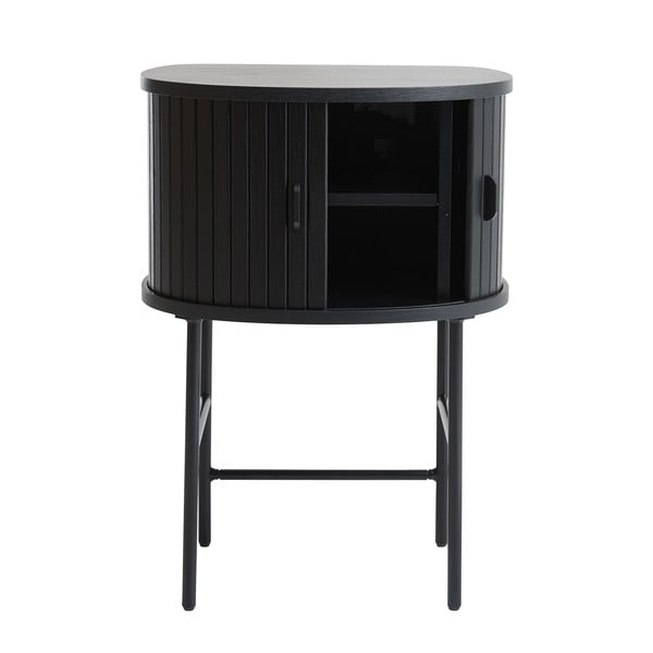 Čierny nočný stolík Nola – Unique Furniture-image-3